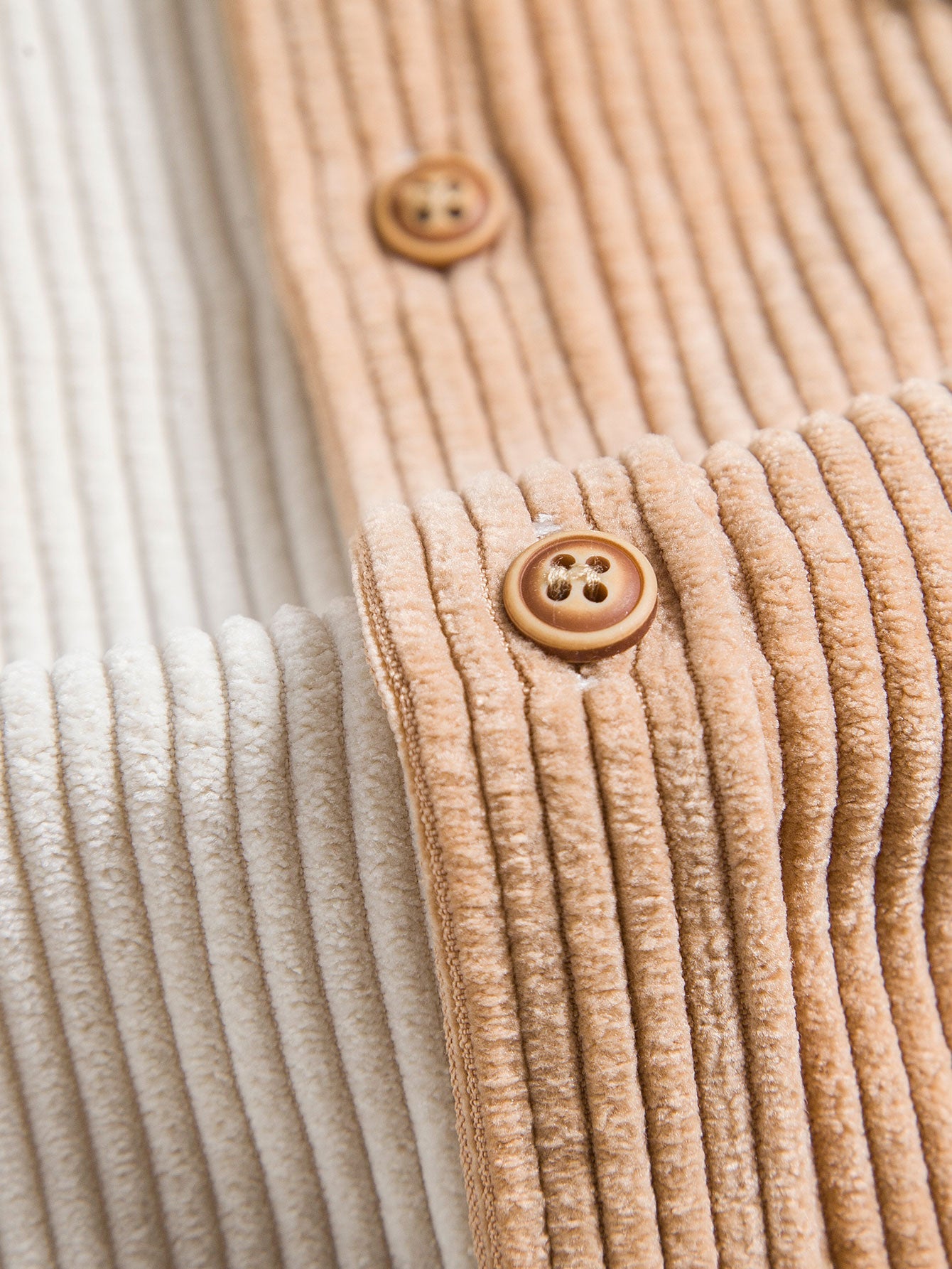 Troy® | Two Tone Corduroy Button Up Shirt