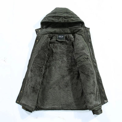Filipo | Fleece-lined men's winter jacket with hood