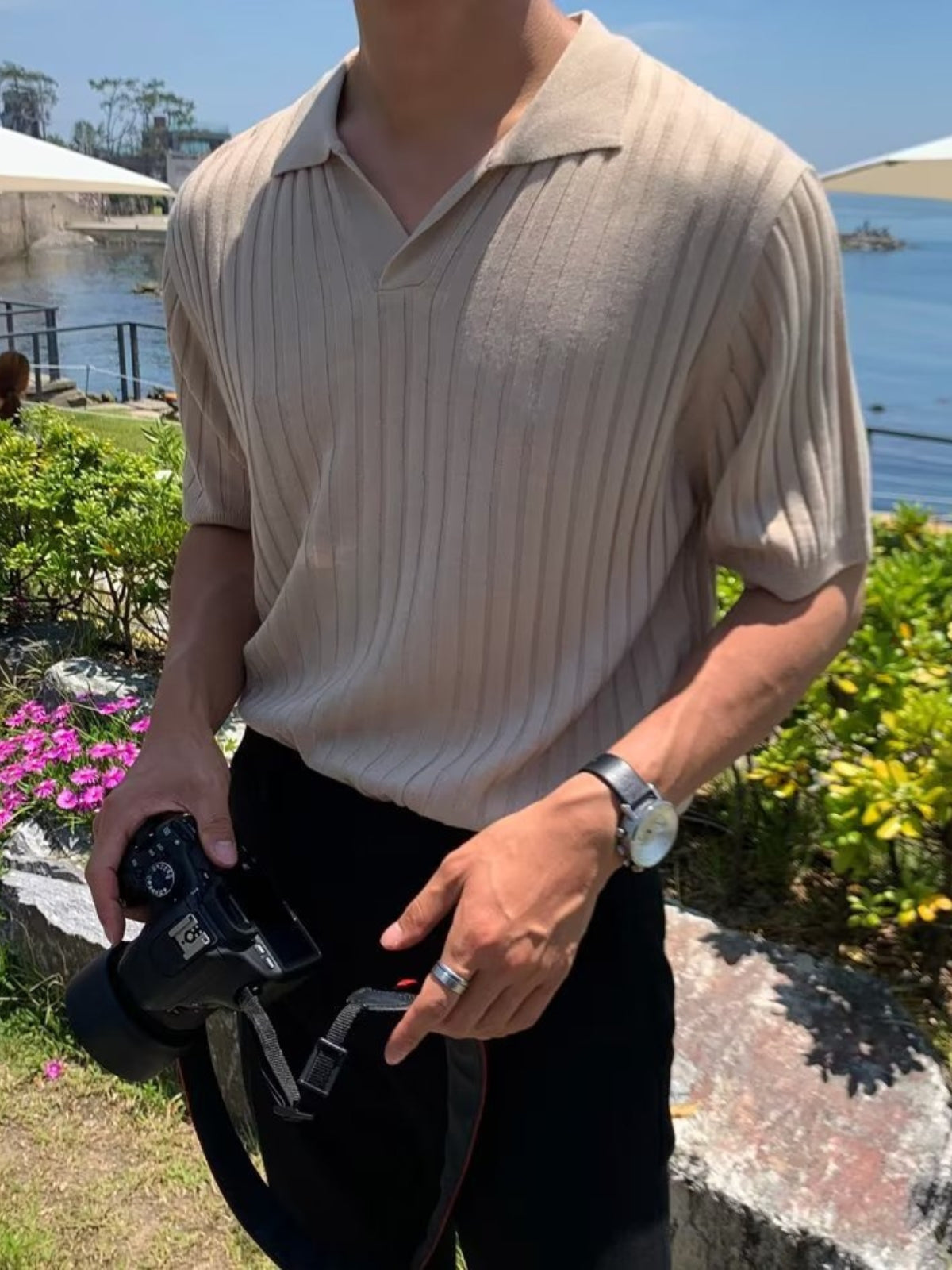 Bezant® | MV Athletic Fit Knitted Polo Shirt