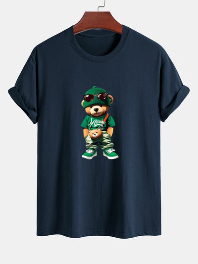 Cándido® | Trendy Bear Print Cotton T-Shirt