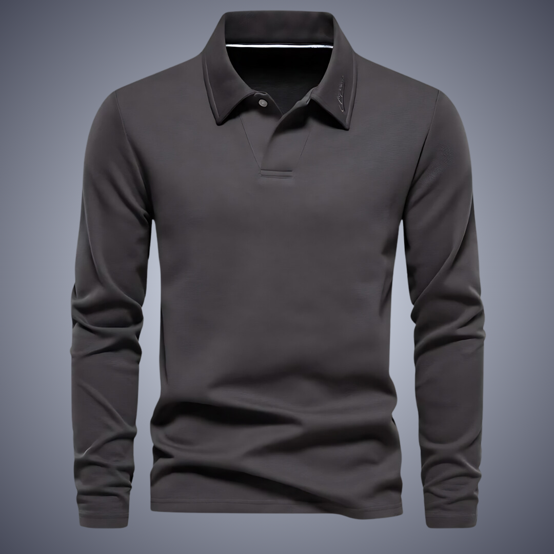 Eliel | Classic long-sleeved polo shirt for men