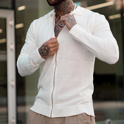Josiah® | Casual Long-Sleeved Zip-Up Knitted Sweater For Men