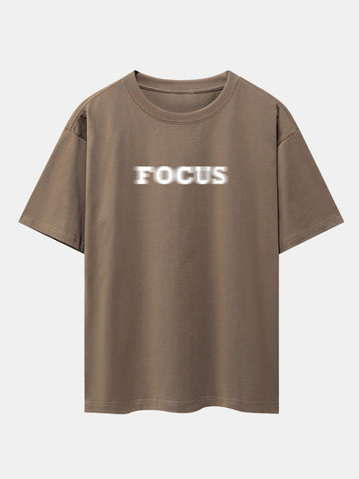 Wayne® | Vague Focus Print Drop Shoulder Oversize T-Shirt