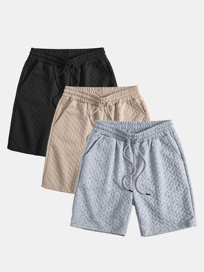 Ademar® | 3 Pieces Geometric Jacquard Shorts