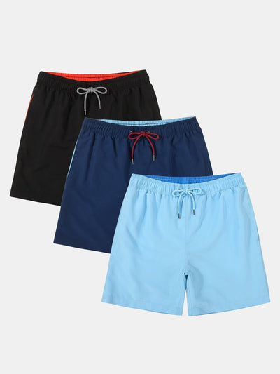 Adelhelm® | 3 Pieces Contrast Waistband Swim Shorts
