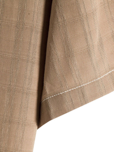 Alessandro® | Textured Fabric Stand Collar Shirt