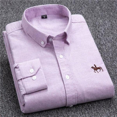 Jarvis® | Long-Sleeved Cotton Shirt With Emblem