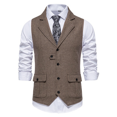 Noah® | Elegant Men's Vest With Side Pockets