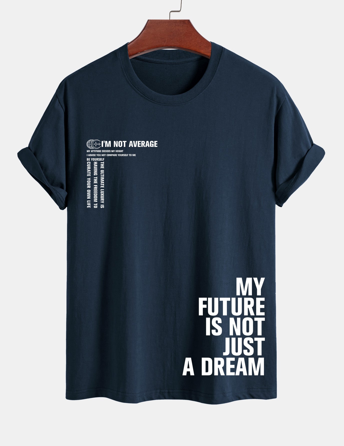 Urbano® | Positive Slogan Print Cotton T-Shirt