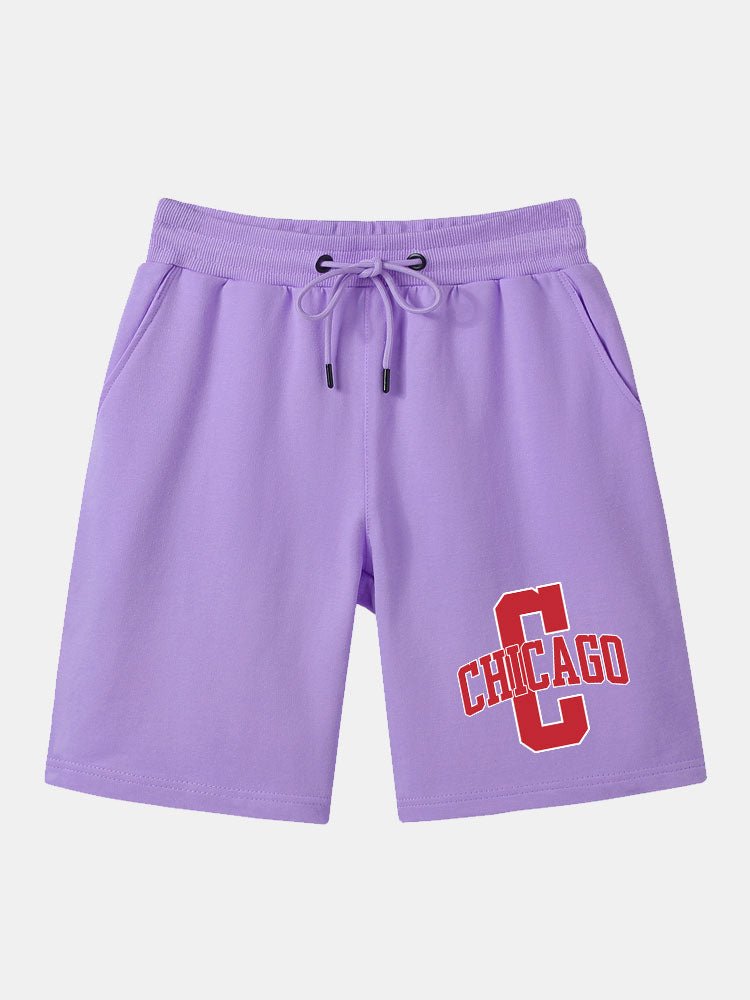 Vicente® | Chicago Print Mid Length Shorts