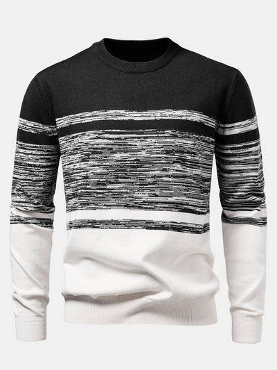 Aran® | Horizontal Stripe Pattern Crew Neck Sweater