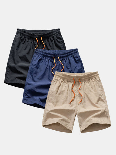 Adham® | 3 Pieces Man Mid Length Drawstring Swim Shorts
