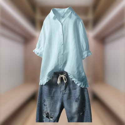 King® | Elegant Shirt In Natural Fabric