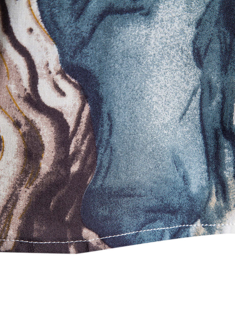 Amando® | Ink Abstract Print Shirt