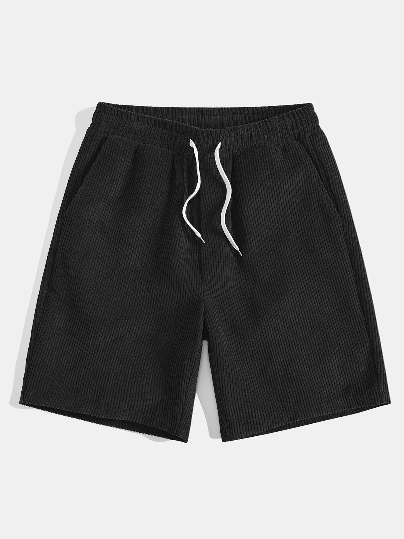 Cosme® | Monaco Slogan Print Drop Shoulder Oversize T-Shirt & Drawstring Corduroy Shorts