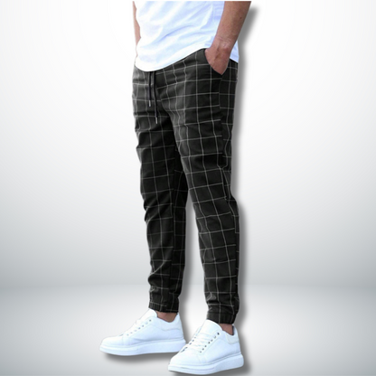 Amaru® | Comfortable trousers with checked design