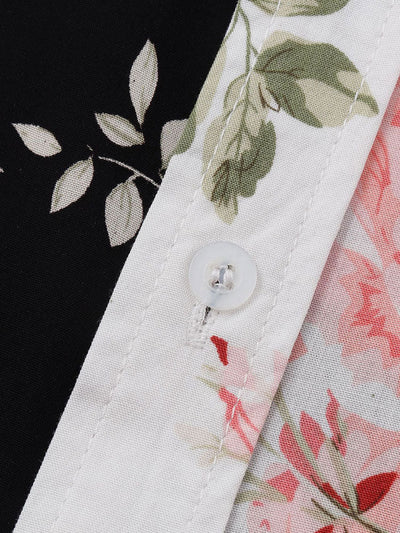Tobias® | Two Tone Floral Print Shirt