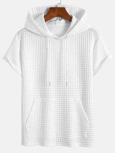 Casey® | Kangaroo Pocket Waffle Hooded T-Shirt & Shorts