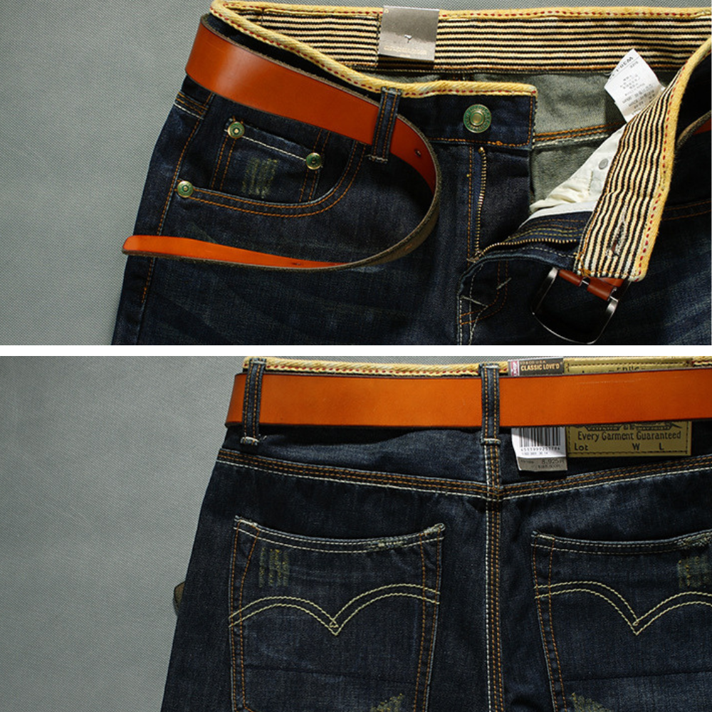 Kenden® | Distressed Denim Shorts With Crest Effect