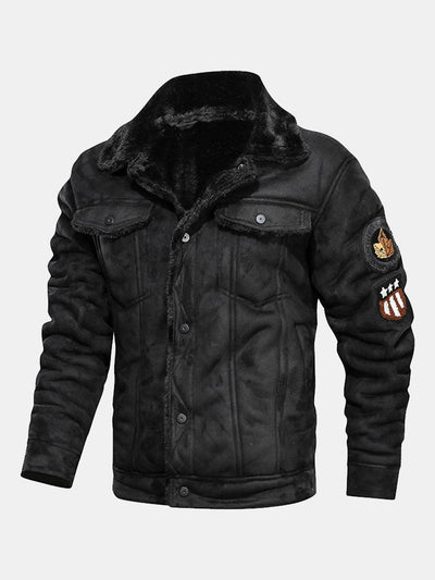 Benito | Regular Fit Faux Fur Lined Faux Suede Jacket