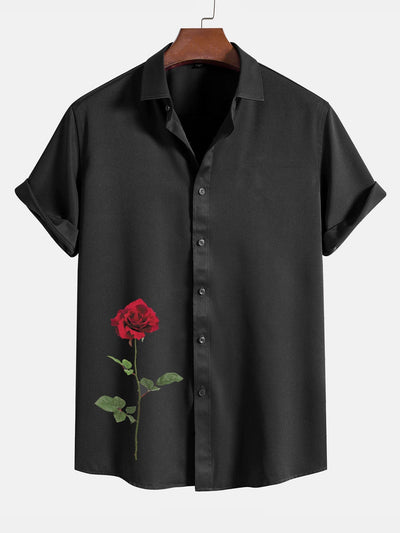 Amer® | Red Rose Graphic Print Shirts