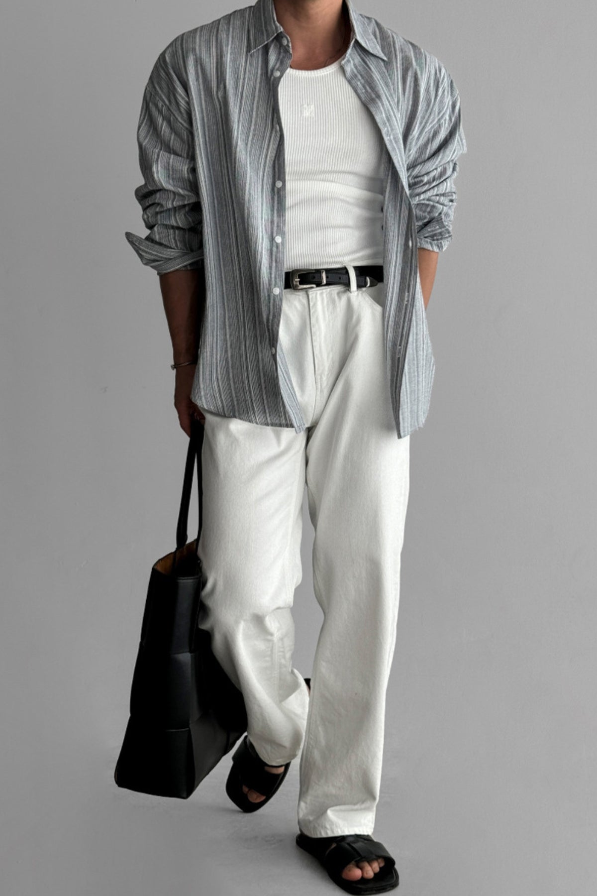 Bhoncie® | MV Striped Non-Iron Sun Protection Shirt