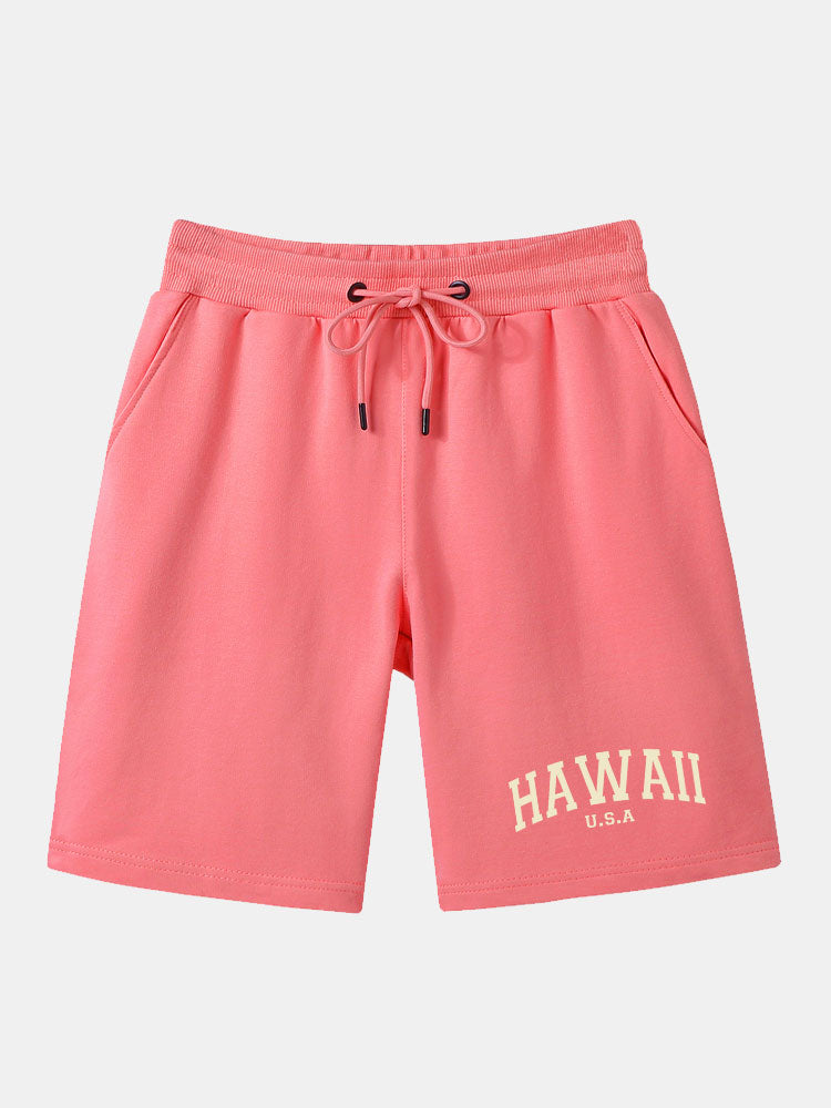 Baris® | Hawaii Print Mid Length Shorts