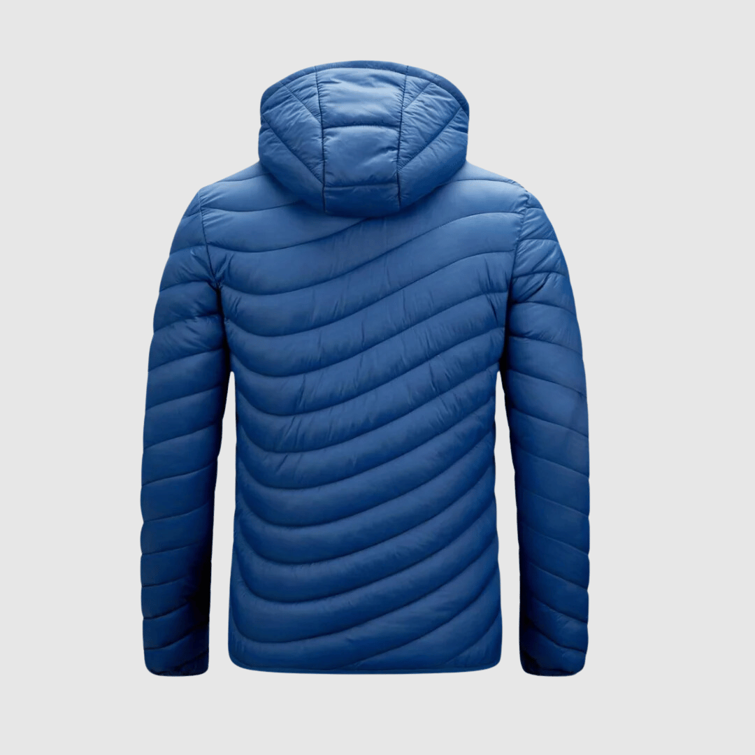 Alvaro | Uno Zipper Hooded Puffer Jacket