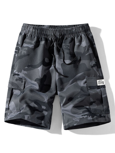Alfonso | Camouflage Drawstring Cargo Shorts