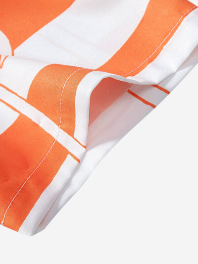 Alonzo® | Palm Tree Print Button Up Shirt