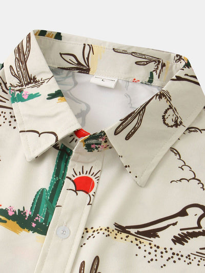 Artemas® | Cactus Print Shirt