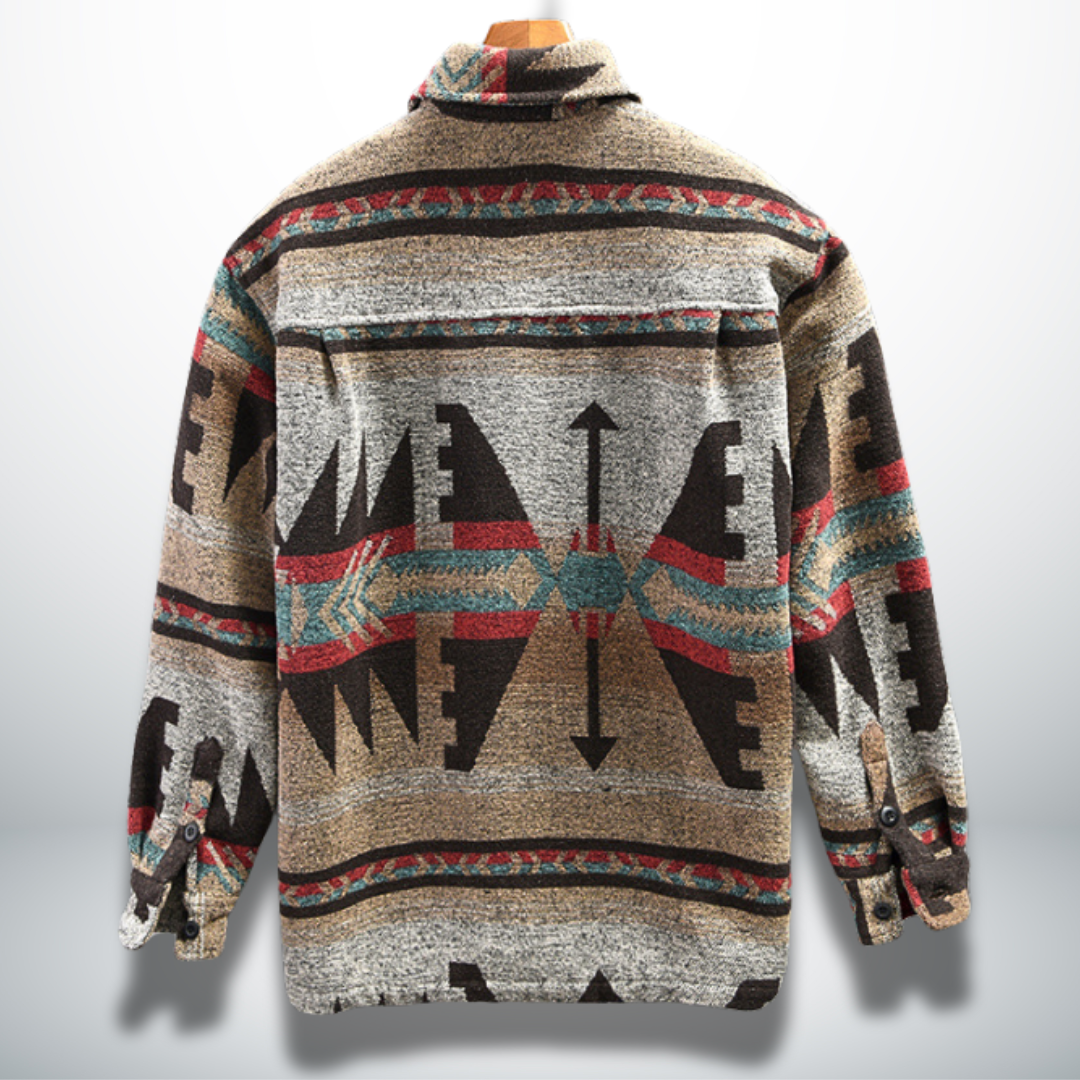 Atilio® | Warm shirt with ethnic design