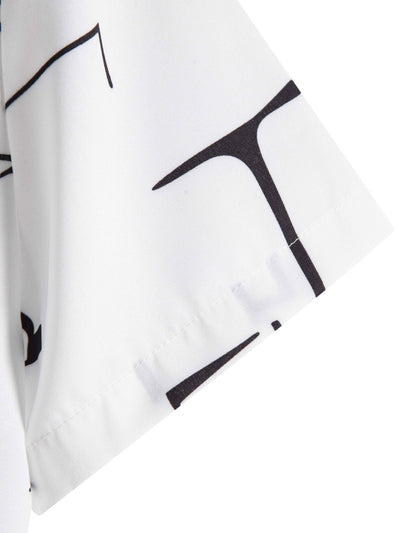 Aethelred® | Abstract Print Button Up Shirt