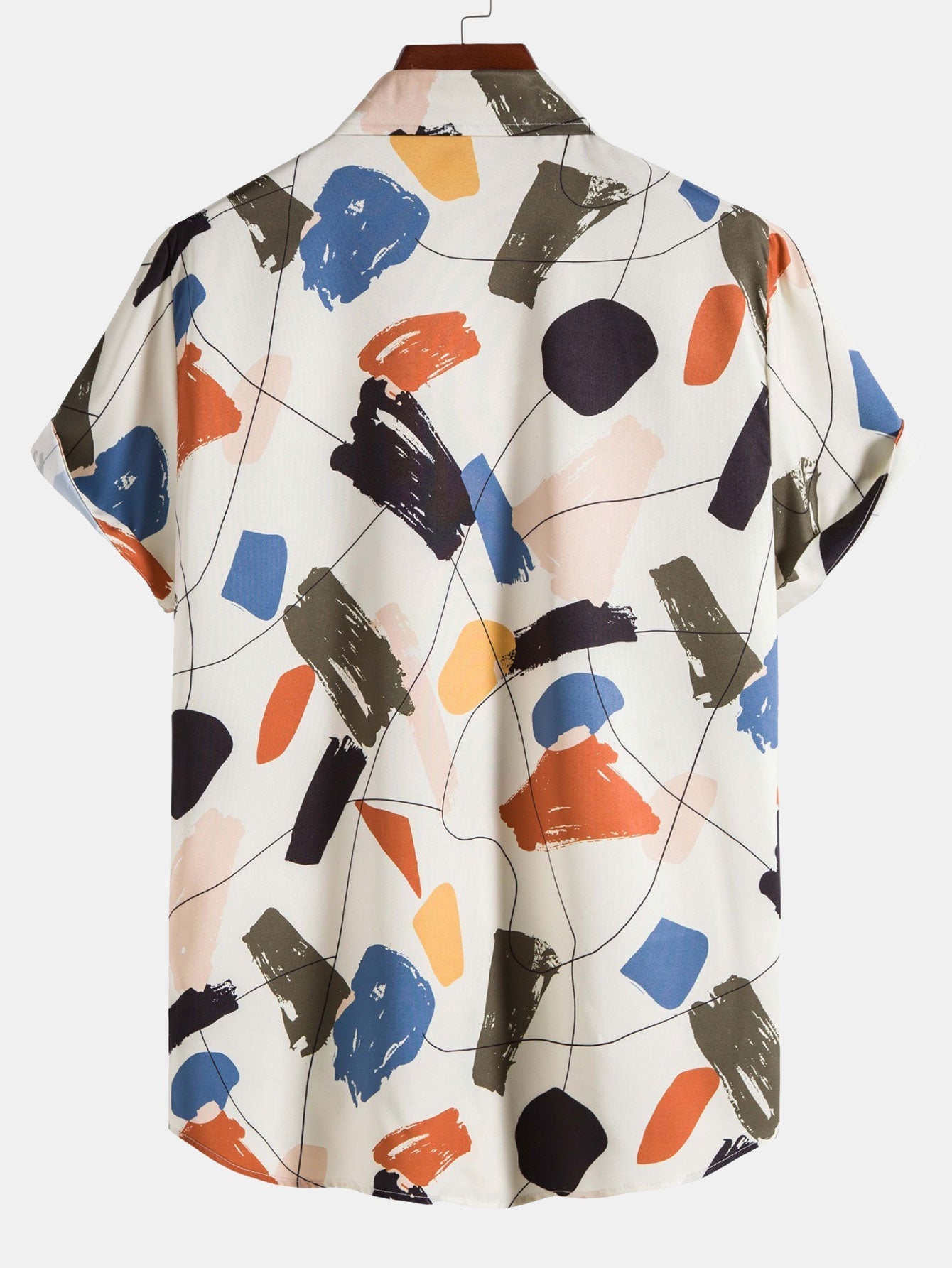Amandus® | Hand Drawn Color Blocks Print Shirt
