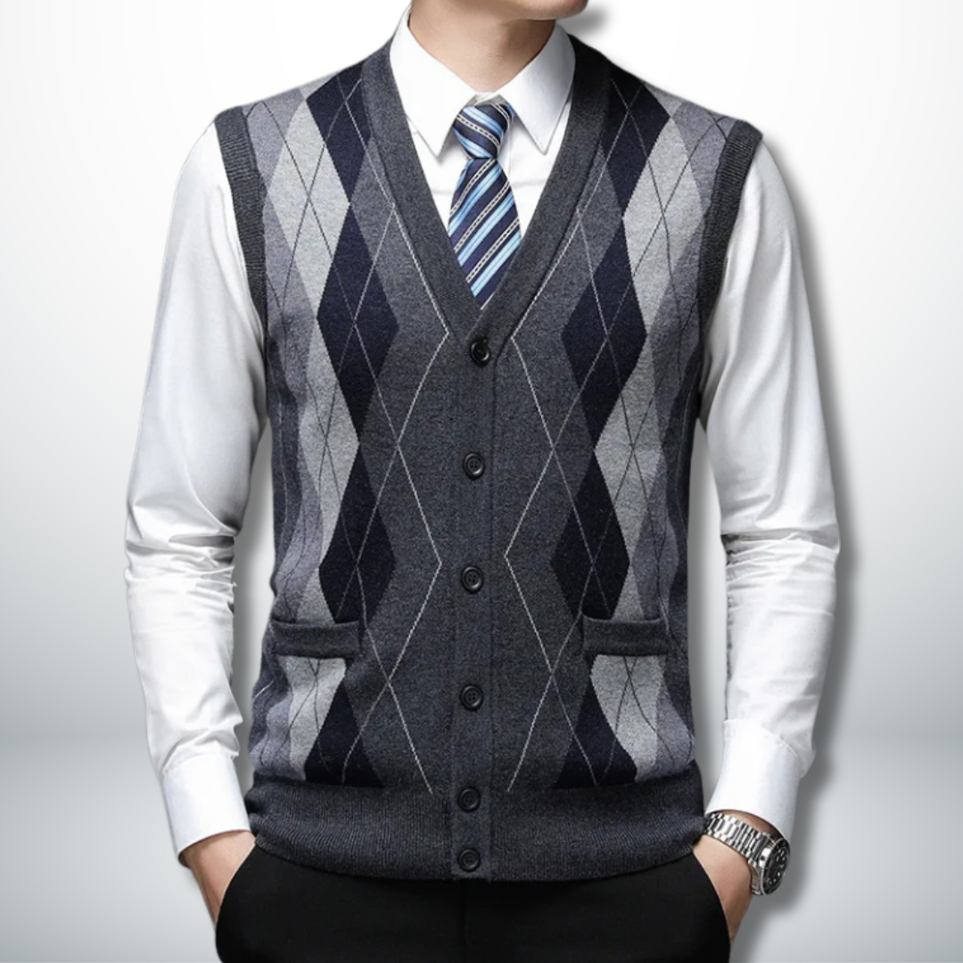 Aimar® | Eco-Friendly Men's Vest-Cardigan