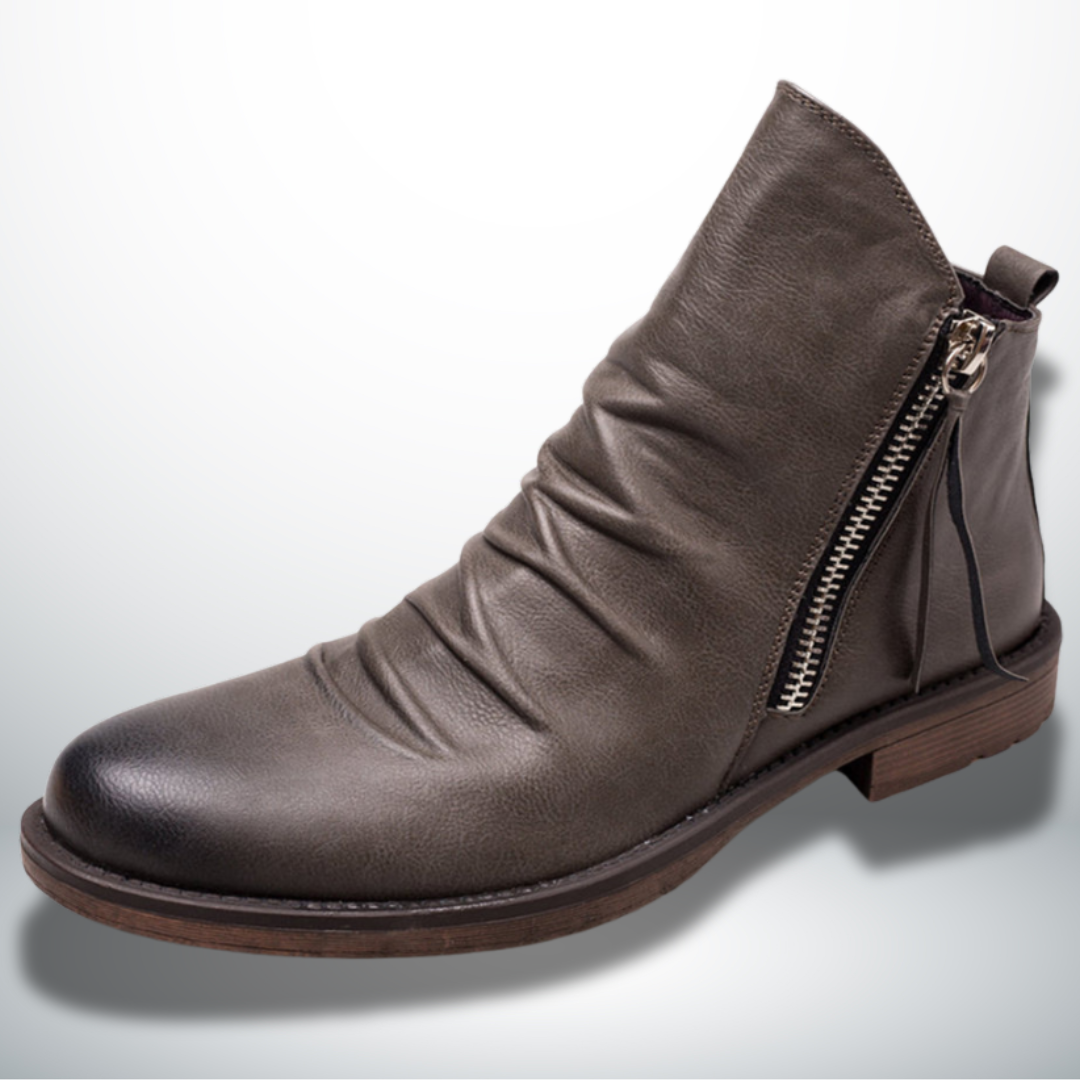 Casiano® | Elegant Men's Ankle Boots With Zip