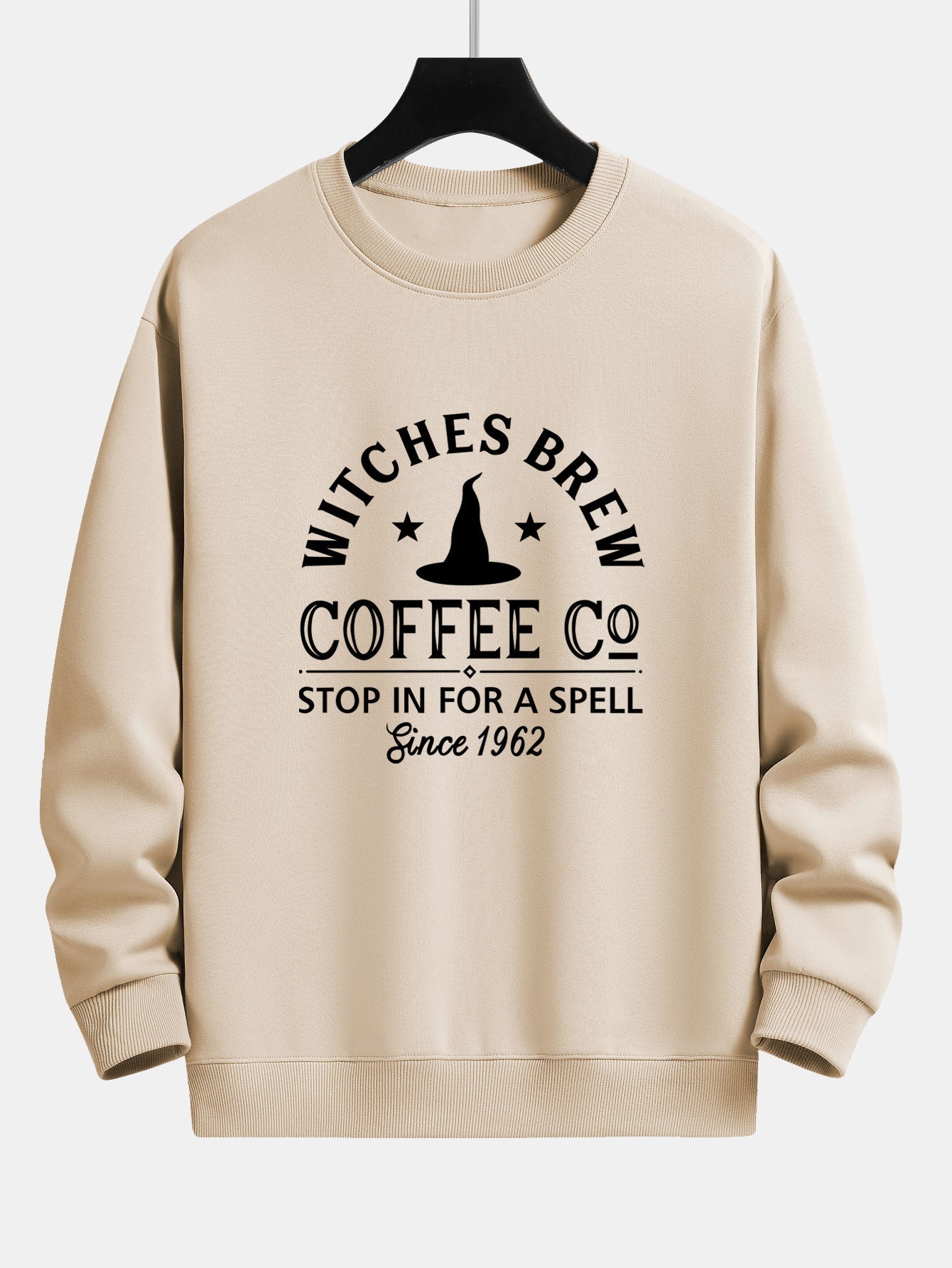 Bernabé® | Halloween Witches Brew Coffee Print Relax Fit Sweatshirt