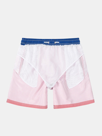 Travis® | Vertical Striped Drawstring Swim Shorts