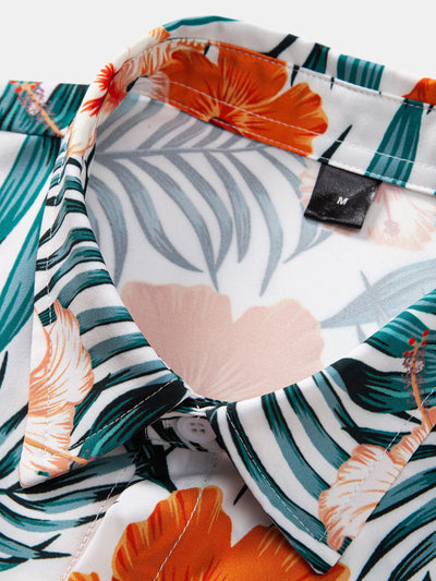 Lyle® | Tropical Flowers Print Button Up Shirt