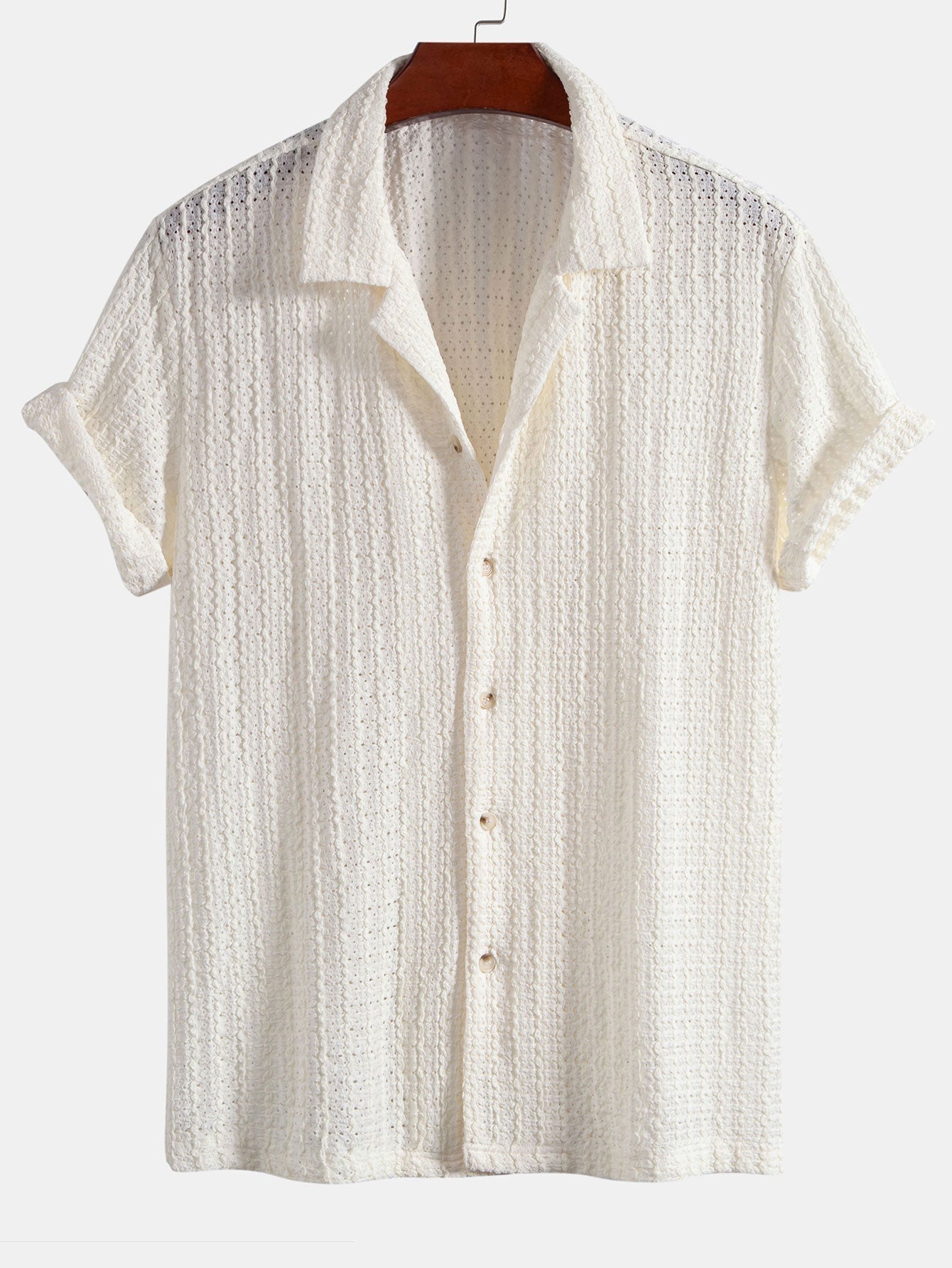 Job® | Texture Jacquard Cuban Shirt & Straight Leg Linen Pants