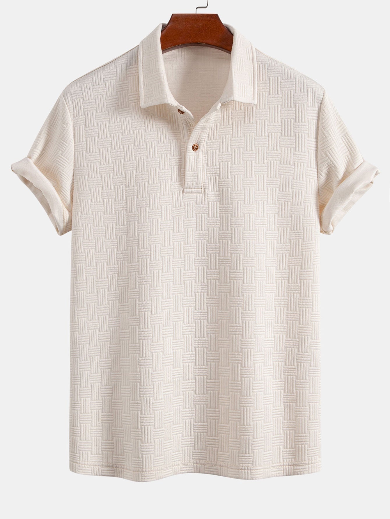 Wyatt | Striped Jacquard Polo Shirt