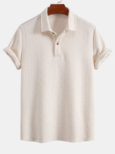 Wyatt | Striped Jacquard Polo Shirt