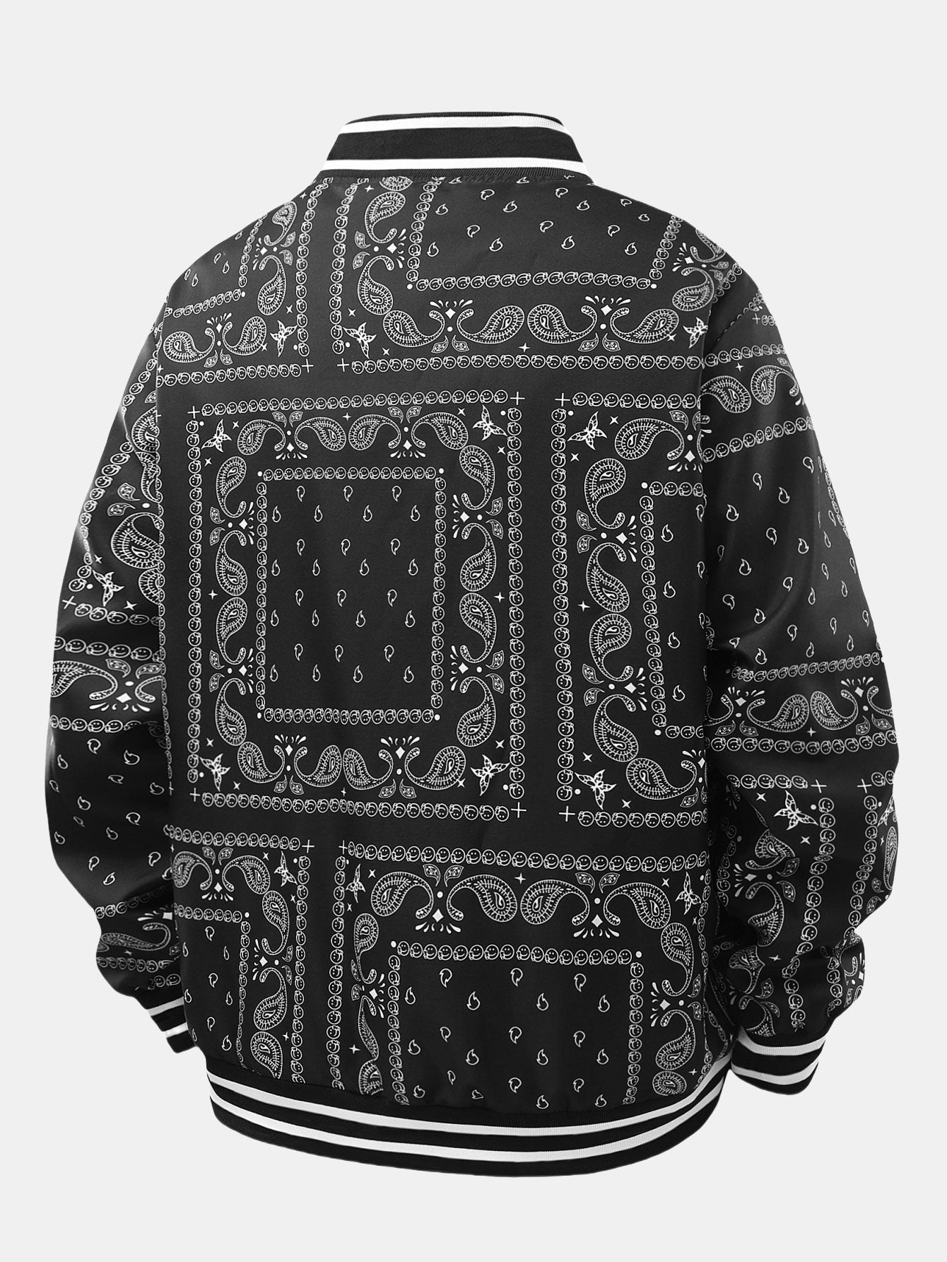 Eolo® | Paisley Print Baseball Jacket