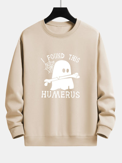 Celedonio® | Ghost Found This Humerus Print Relax Fit Sweatshirt