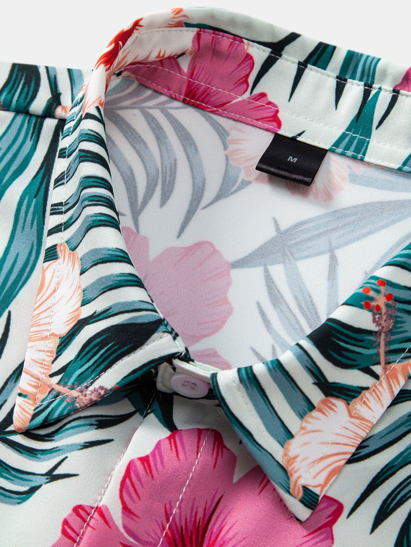 Lucas® | Tropical Flowers Print Button Up Shirt & Zip Pocket Swim Shorts