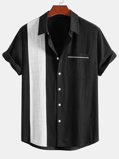 Jonás® | Linen Look Contrast Button Up Shirt & Straight Leg Linen Pants