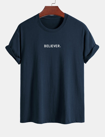 Octavio® | Believer Print Cotton T-Shirt