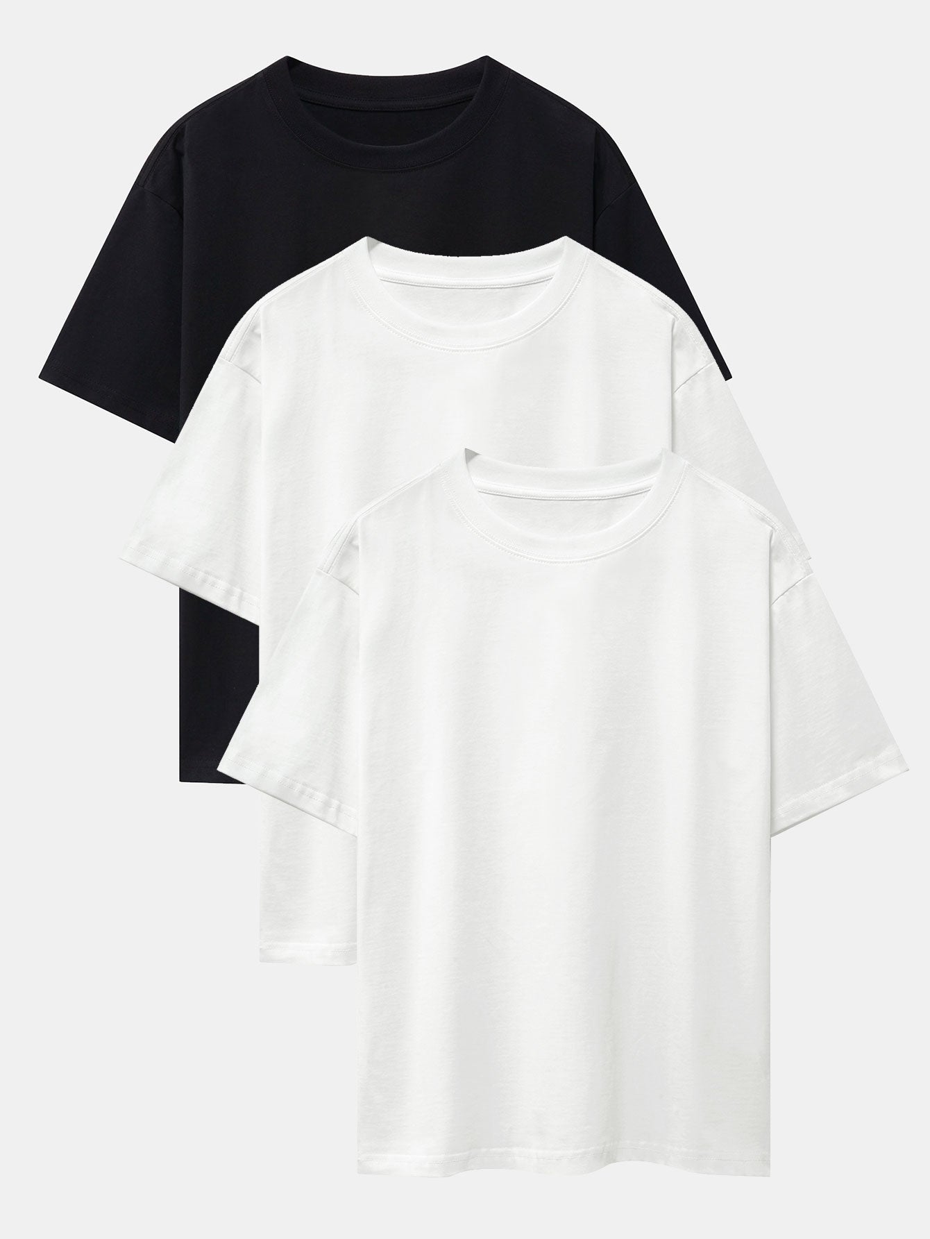 Raul® | 3 Pieces Basic Heavy Weight Drop Shoulder Oversize T-Shirts