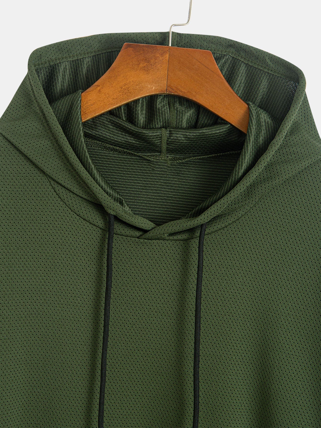 Karim® | Athletic Mesh Kangaroo Pocket Hooded T-Shirt
