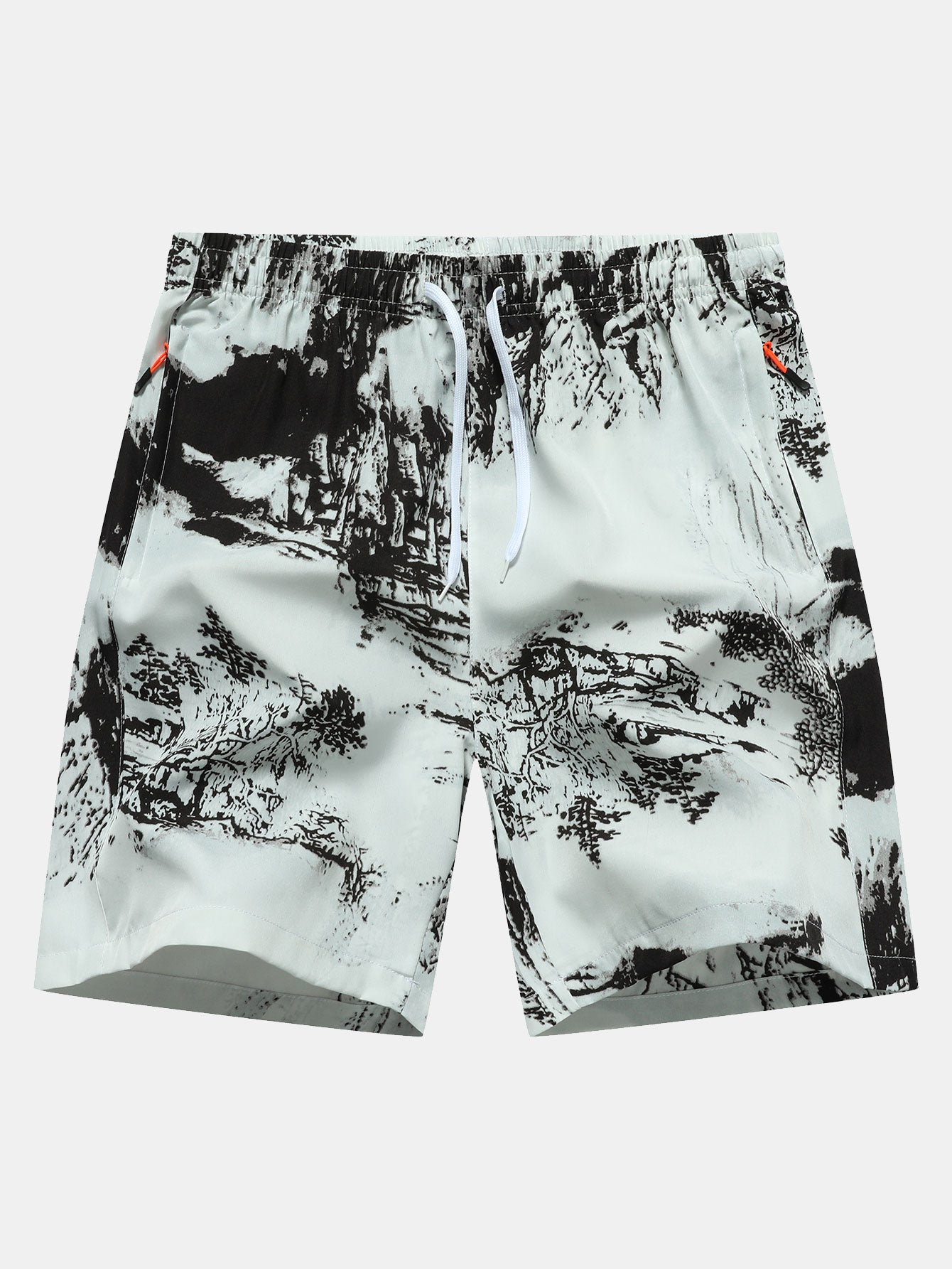 Leocadius | Ink Print Zipper Pocket Shorts